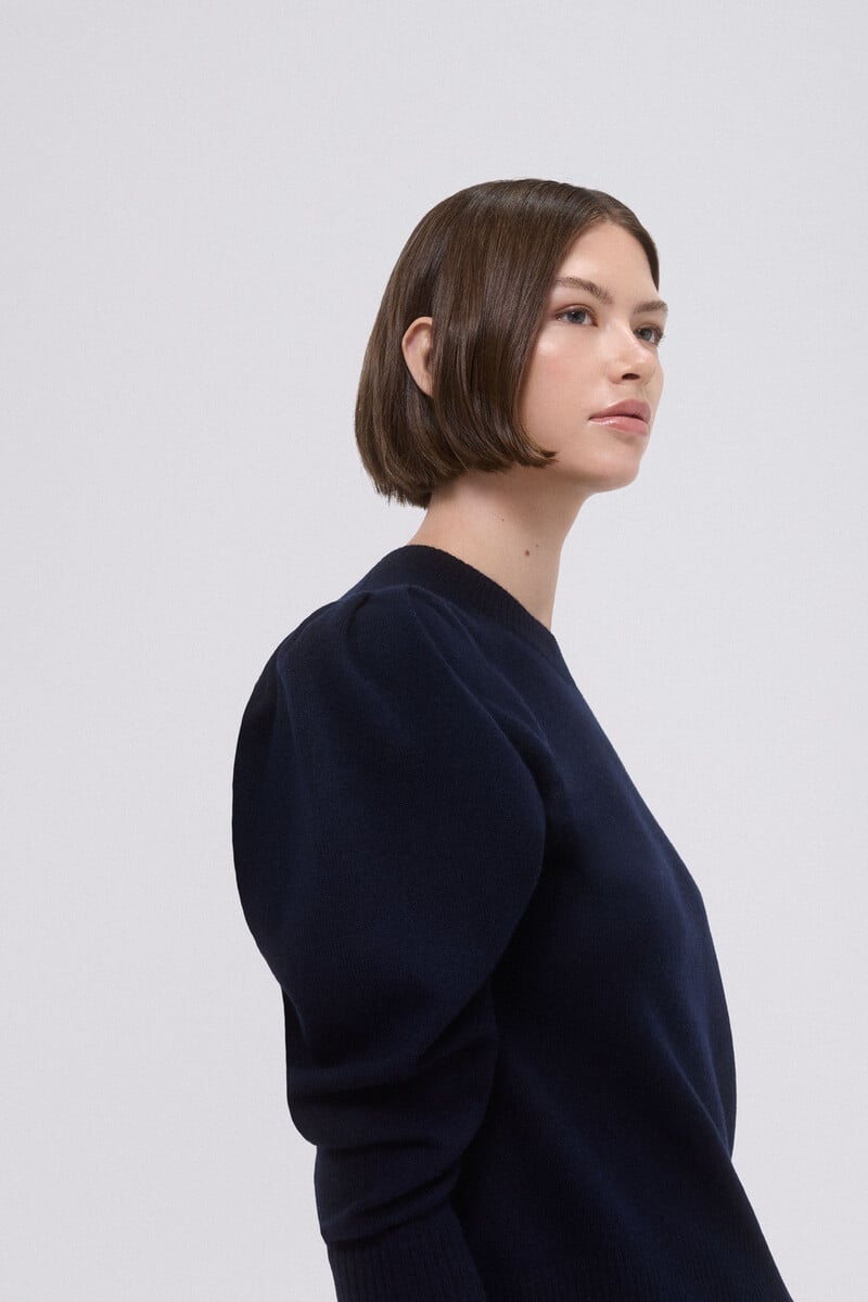 pedro del hierro Jersey frunces 100% lana Libre de impuestos