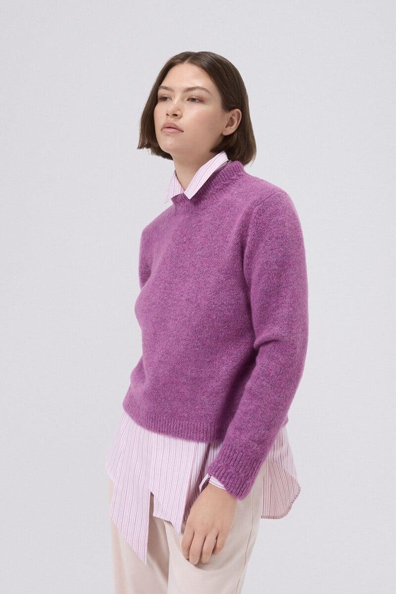 pedro del hierro Jersey cropped detalle ochos Descuentos del mes