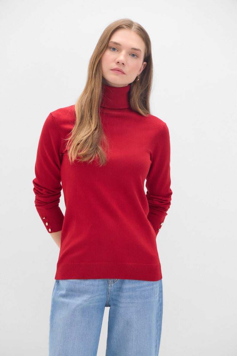 pedro del hierro Jersey cuello vuelto Última moda