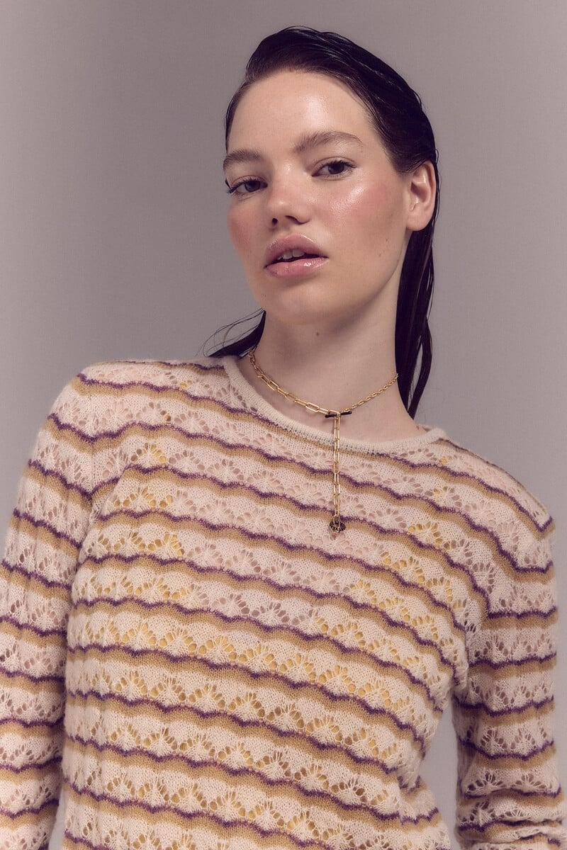 pedro del hierro Jersey calado rayas Rebajas de fin de temporada