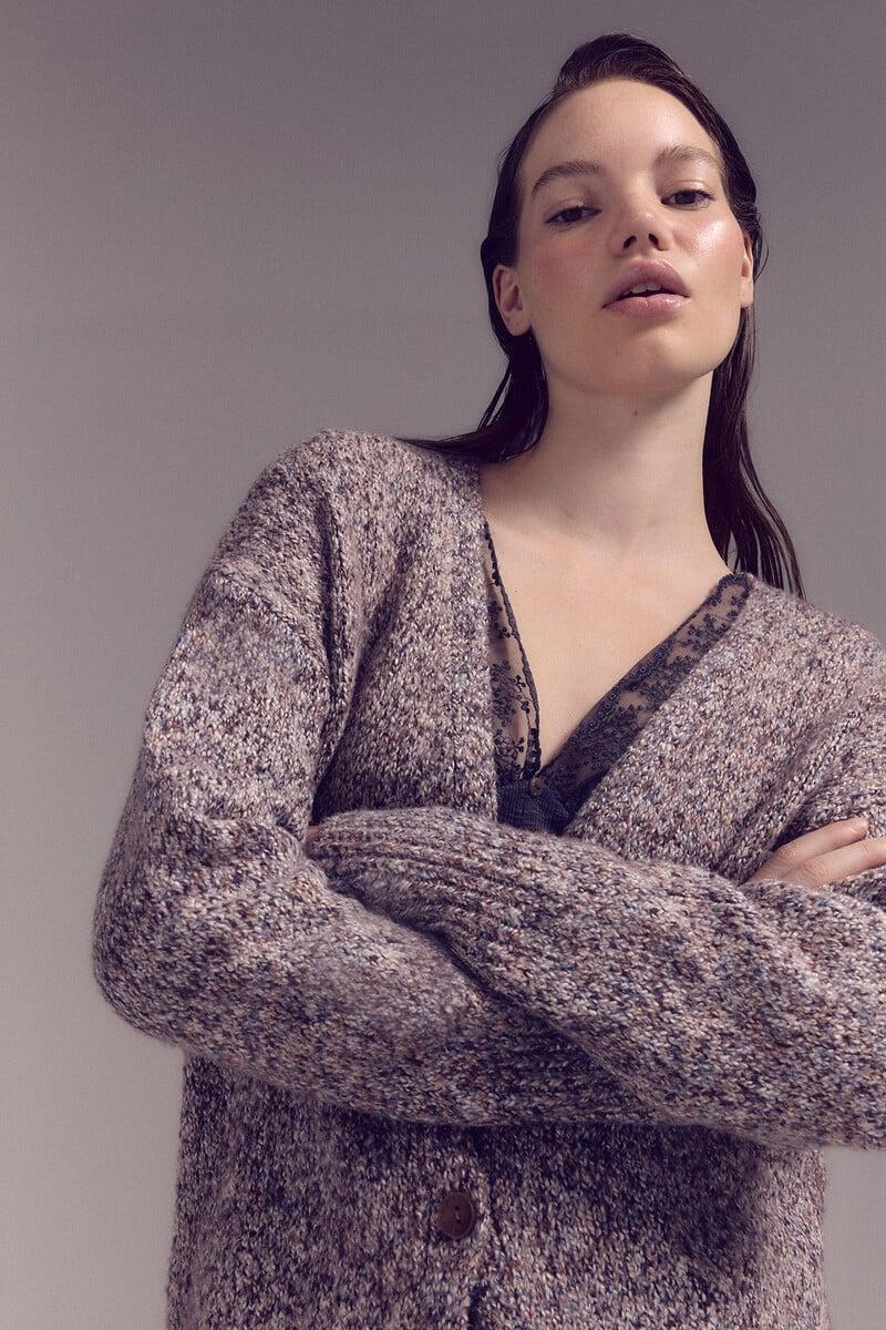 pedro del hierro Chaqueta punto larga 2025