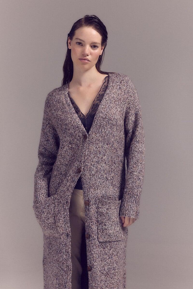pedro del hierro Chaqueta punto larga 2025