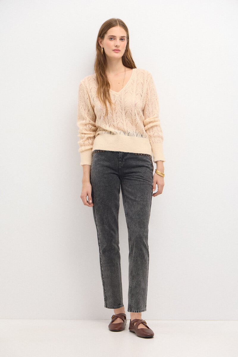 pedro del hierro Teba. Jersey pointelle Gran oferta
