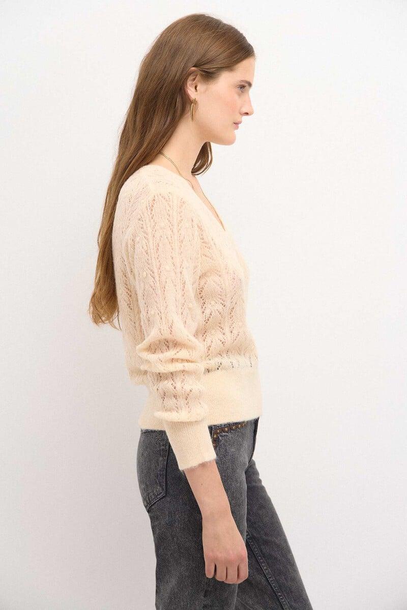 pedro del hierro Teba. Jersey pointelle Gran oferta