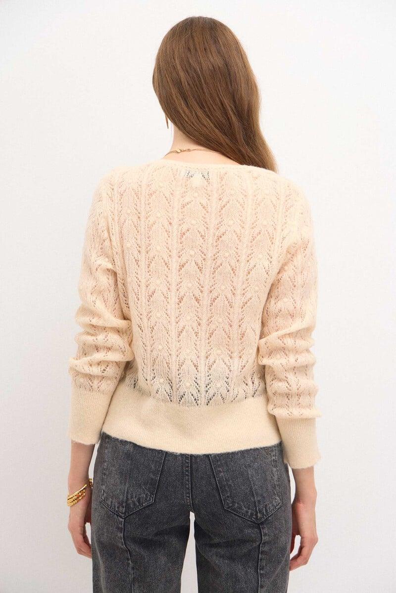 pedro del hierro Teba. Jersey pointelle Gran oferta