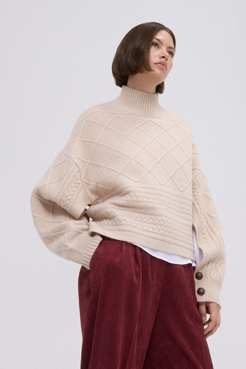 pedro del hierro Jersey oversize ochos y rombos Rebajas de fábrica