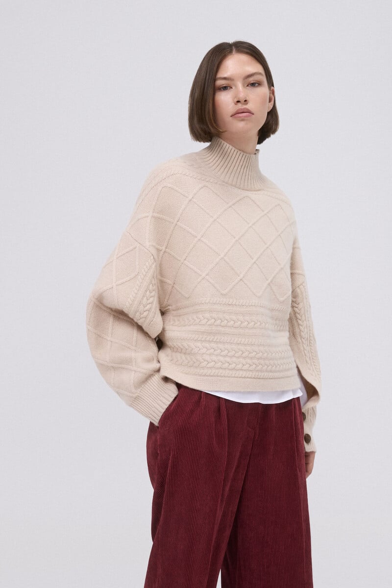 pedro del hierro Jersey oversize ochos y rombos Rebajas de fábrica