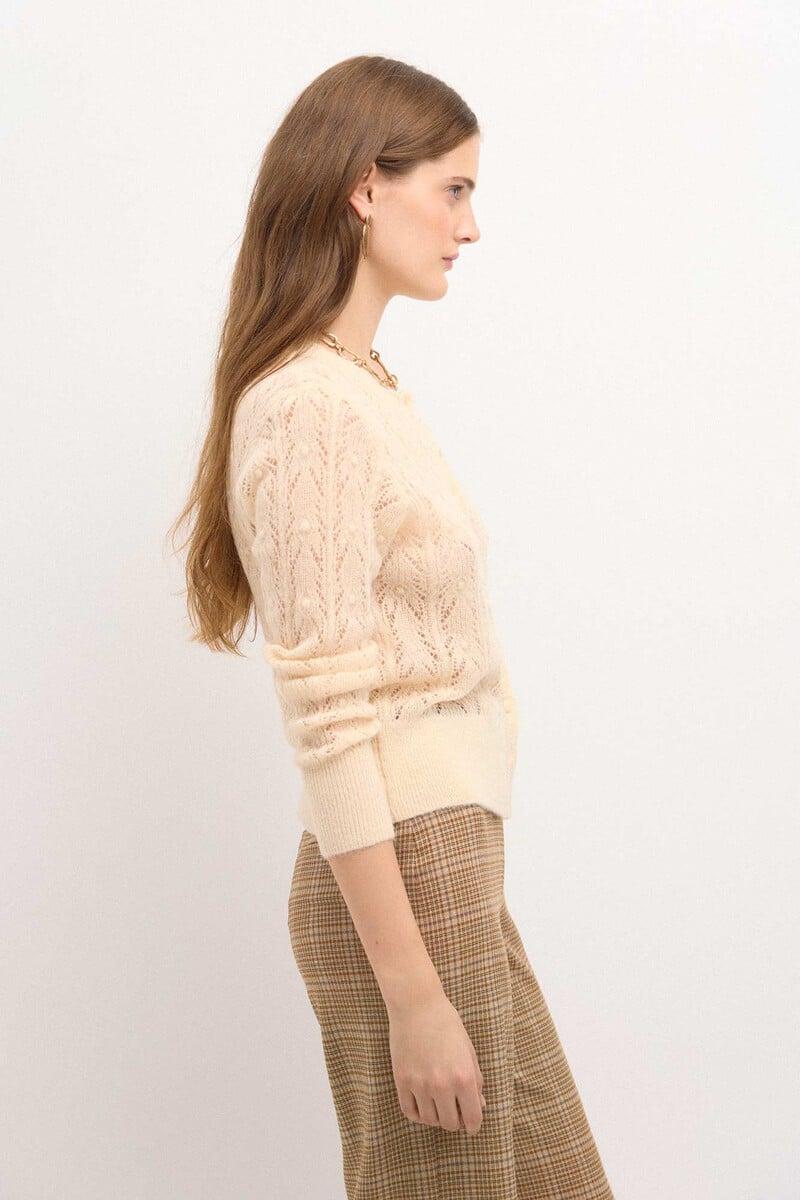 pedro del hierro Taresa. Chaqueta de punto pointelle Tienda