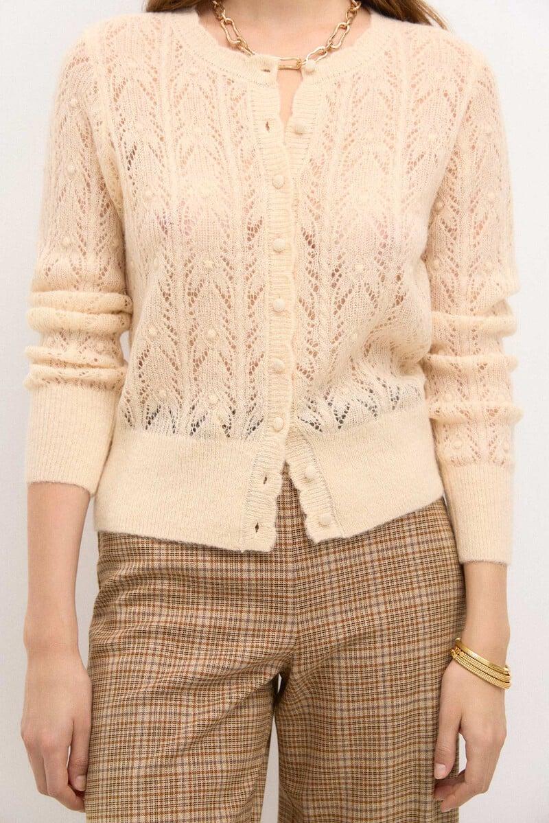 pedro del hierro Taresa. Chaqueta de punto pointelle Tienda