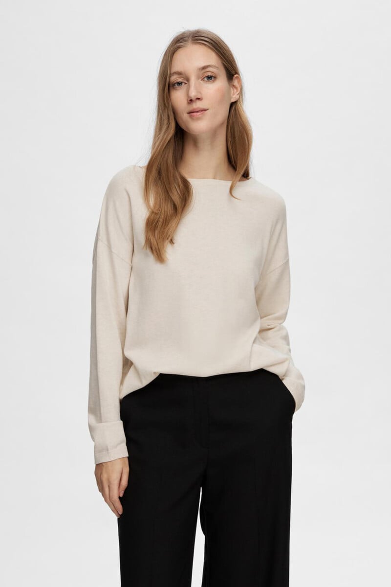 pedro del hierro Jersey con cuello de barco 100% algodón Liquidación