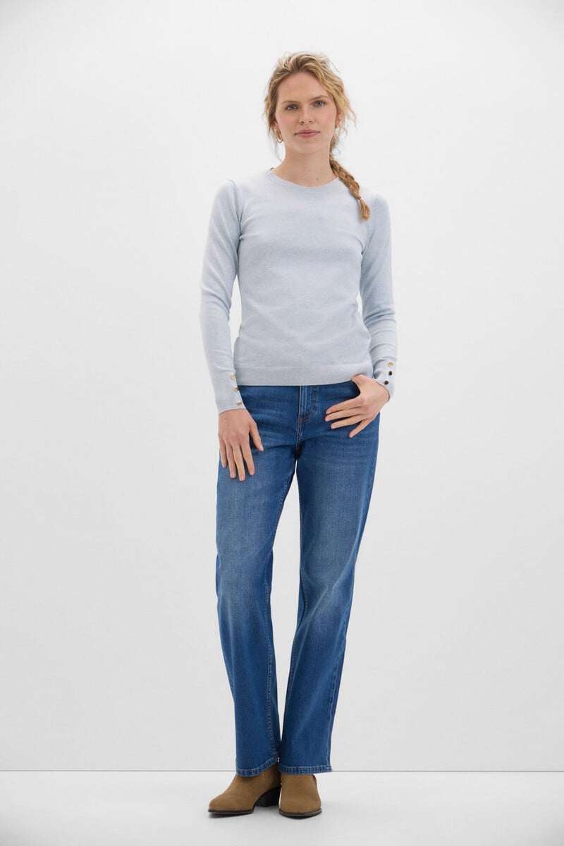 pedro del hierro Jersey cuello redondo Mejor oferta