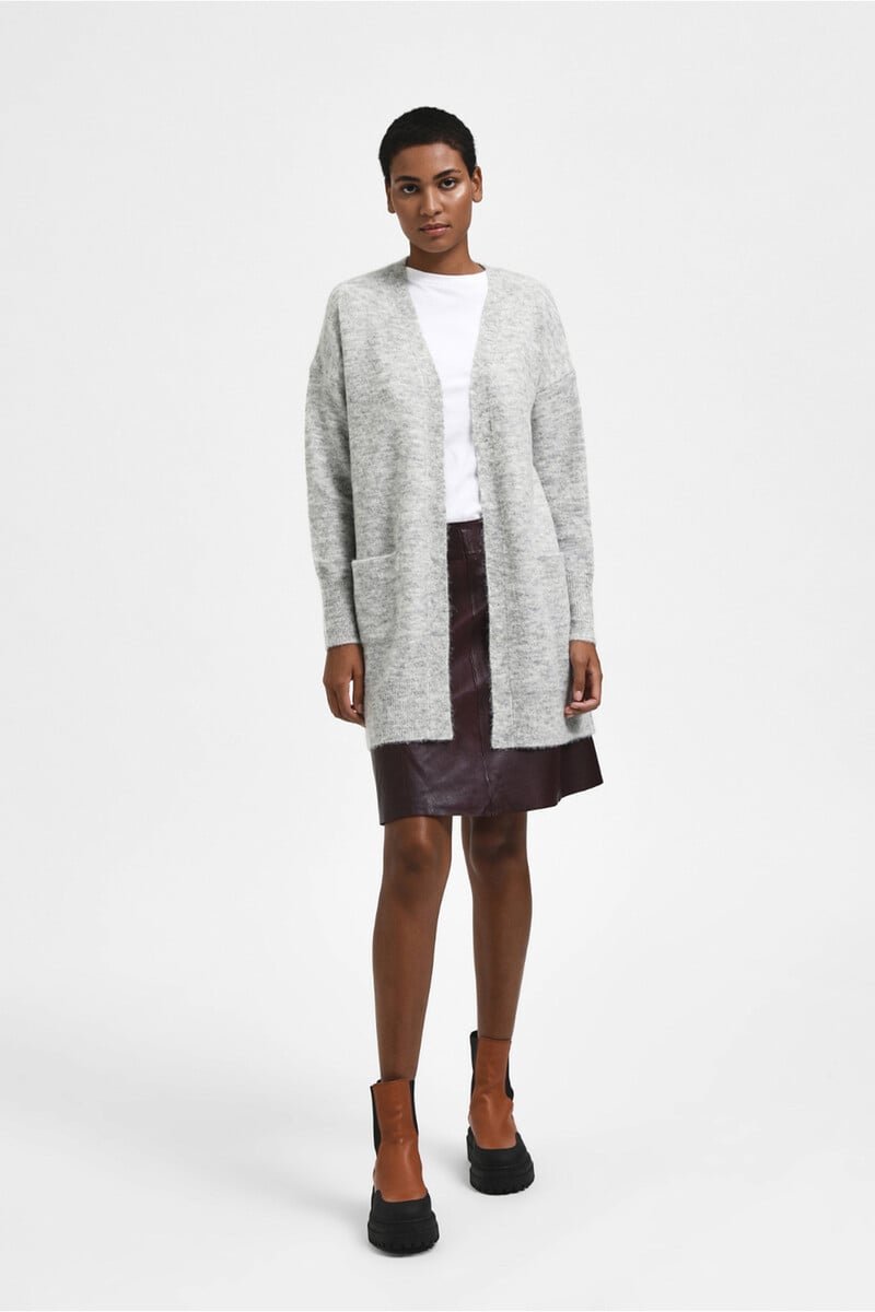 pedro del hierro Cárdigan largo confeccionado con lana y alpaca Rebajas online