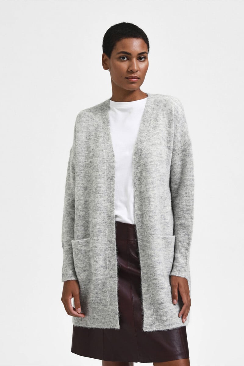 pedro del hierro Cárdigan largo confeccionado con lana y alpaca Rebajas online