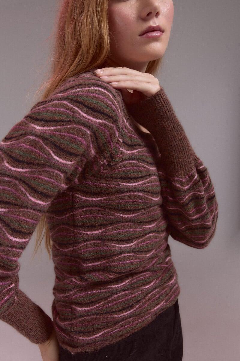 pedro del hierro Jersey estructura ondas Rebajas top