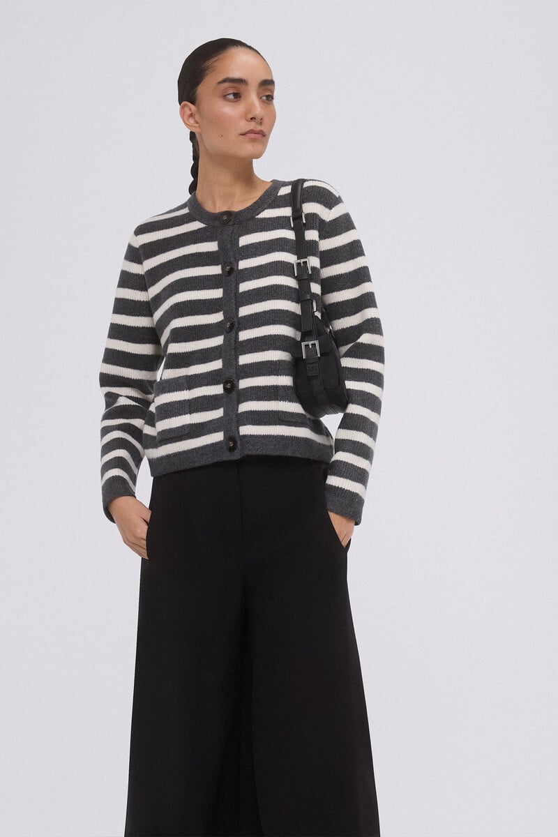 pedro del hierro Chaqueta rayas bicolor botones metálicos Oferta especial