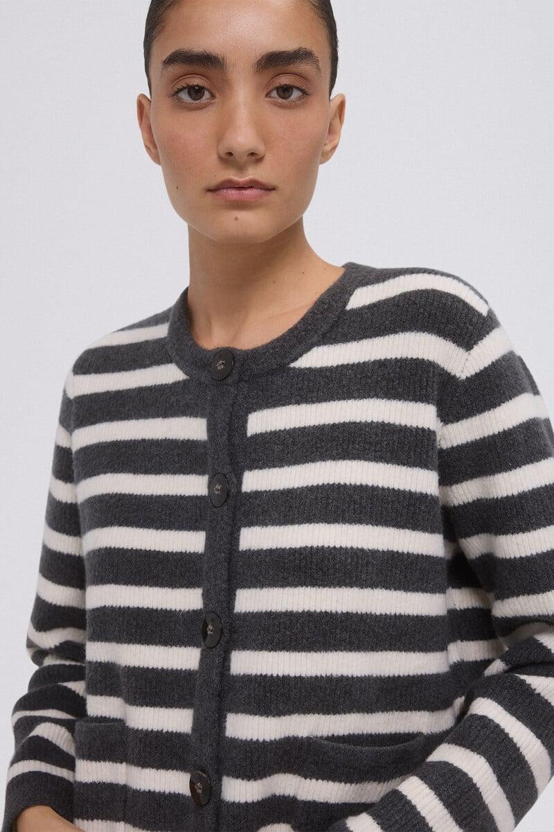 pedro del hierro Chaqueta rayas bicolor botones metálicos Oferta especial