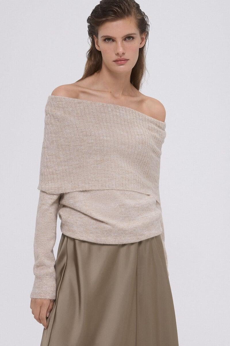 pedro del hierro Jersey de punto lentejuelas COMPRAR AHORA