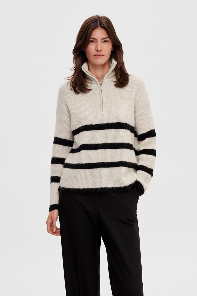 pedro del hierro Jersey de cuello alto y media cremallera confeccionado con lana Merino. Regular Fit Envío internacional gratuito