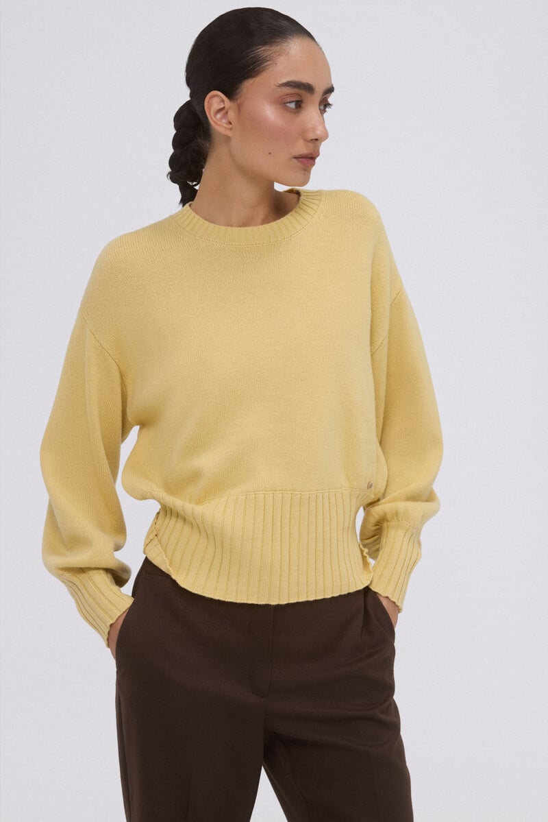pedro del hierro Jersey manga abullonada Tienda de fábrica