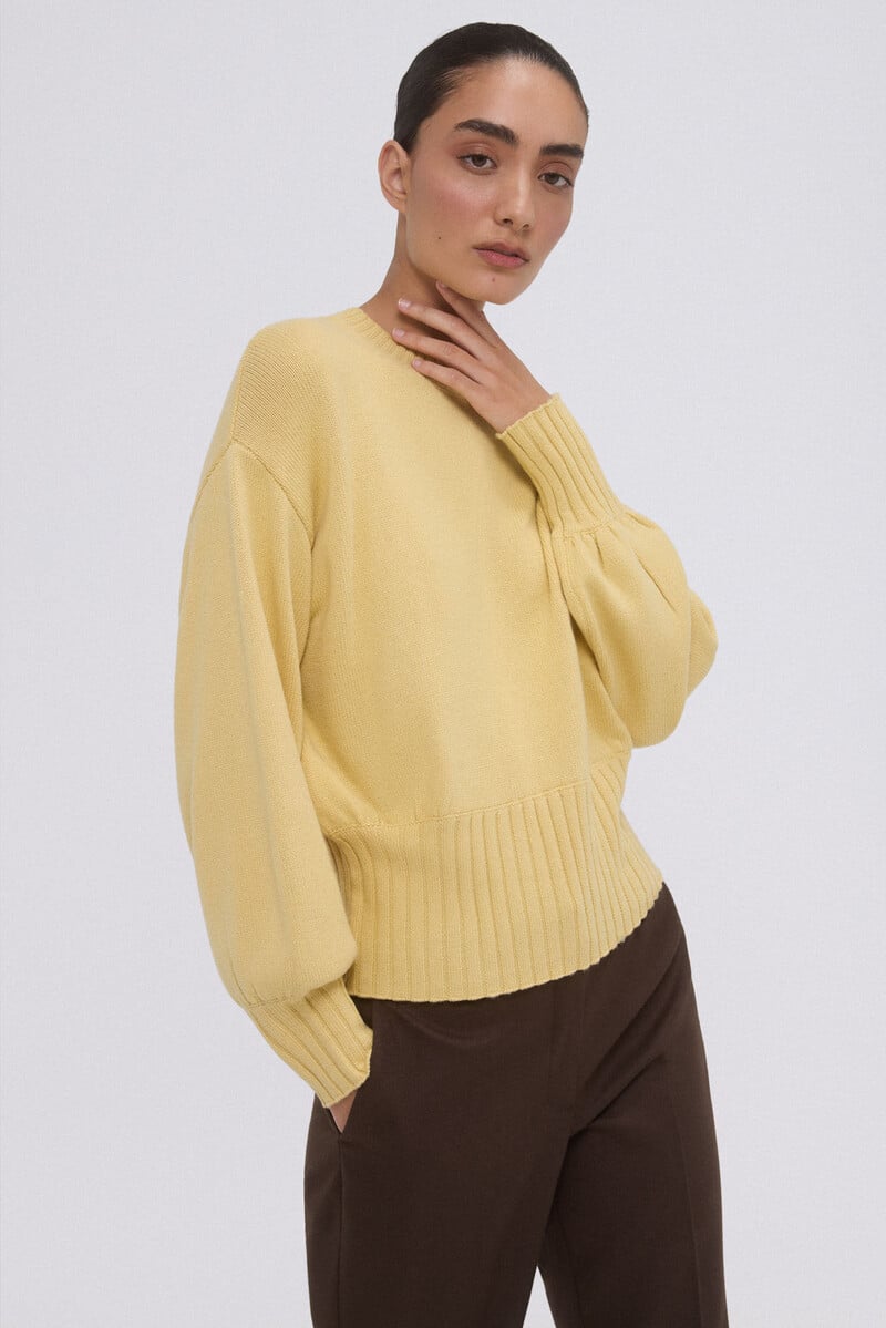 pedro del hierro Jersey manga abullonada Tienda de fábrica