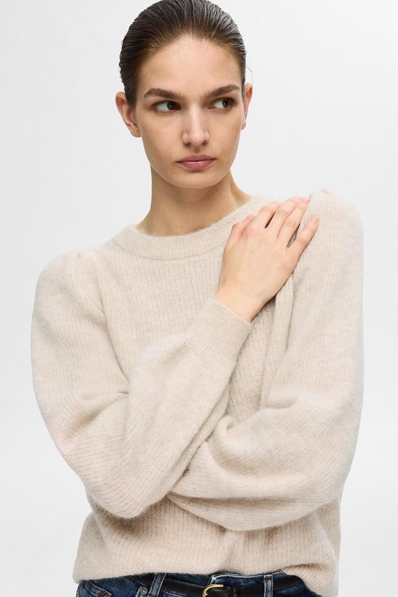 pedro del hierro Jersey Rib de cuello redondo confeccionado con lana y alpaca Precios de Black Friday