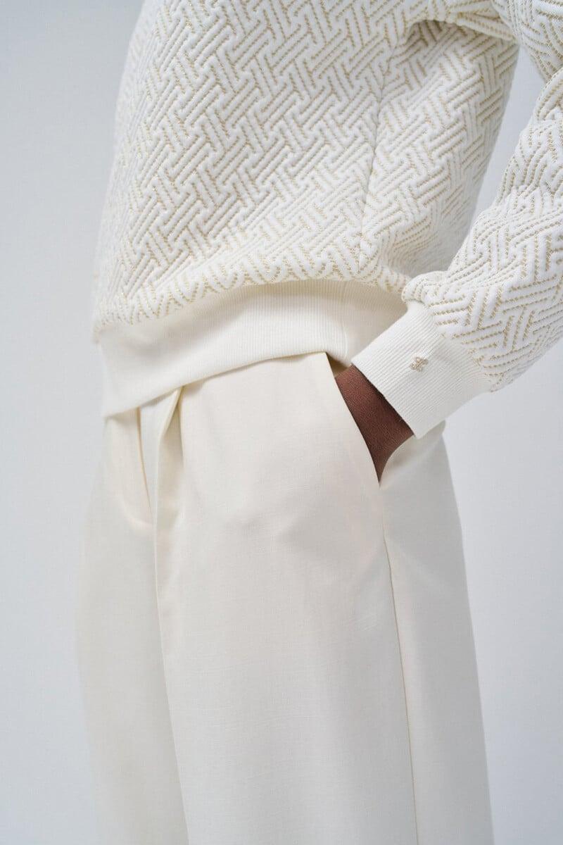 pedro del hierro Jersey de punto texturizado con brillo Última moda