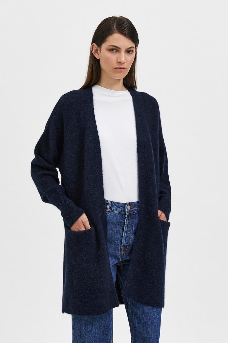 pedro del hierro Cárdigan largo confeccionado con lana y alpaca Ofertas de temporada