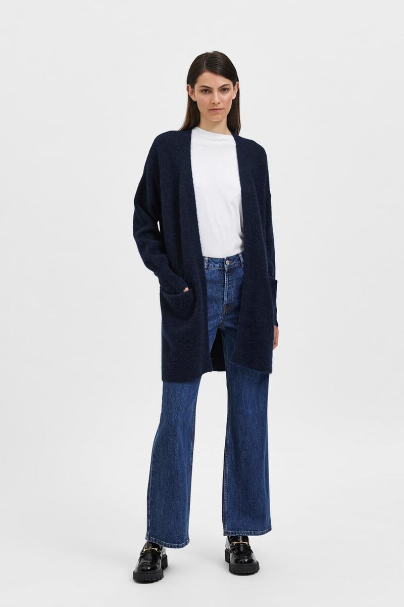 pedro del hierro Cárdigan largo confeccionado con lana y alpaca Ofertas de temporada