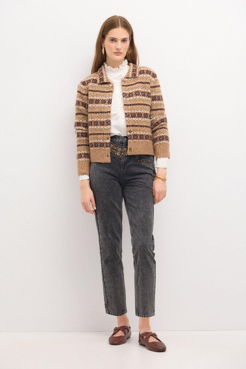 pedro del hierro Tahira.Chaqueta greca Rebajas de fin de temporada
