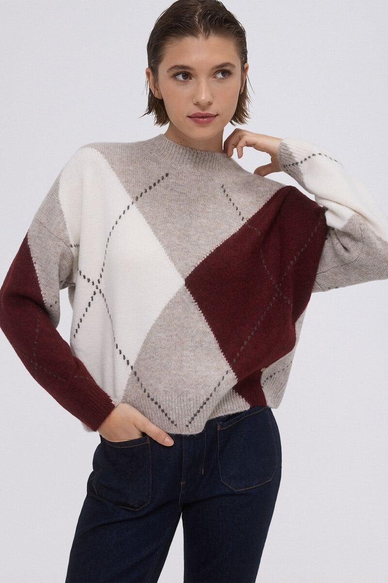 pedro del hierro Jersey jacquard rombos Ofertas