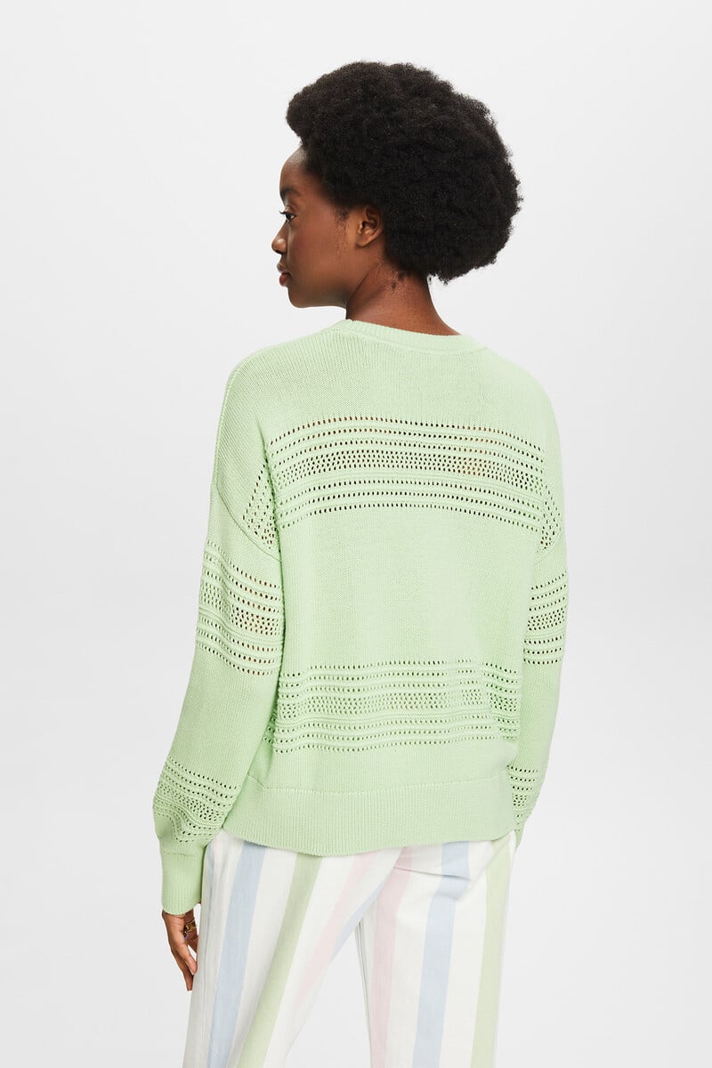 pedro del hierro Jersey relaxed fit calados algodón Venta caliente
