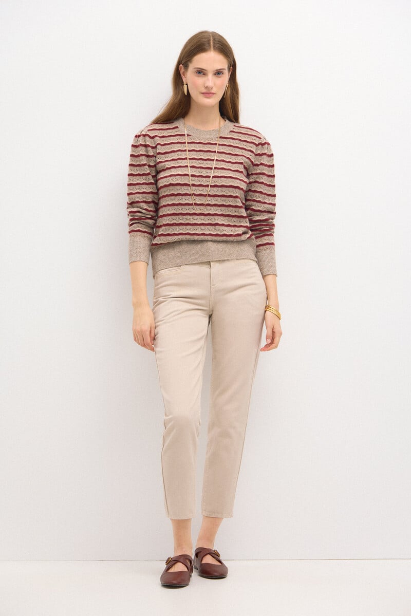 pedro del hierro Telma. Jersey rayas calado En oferta