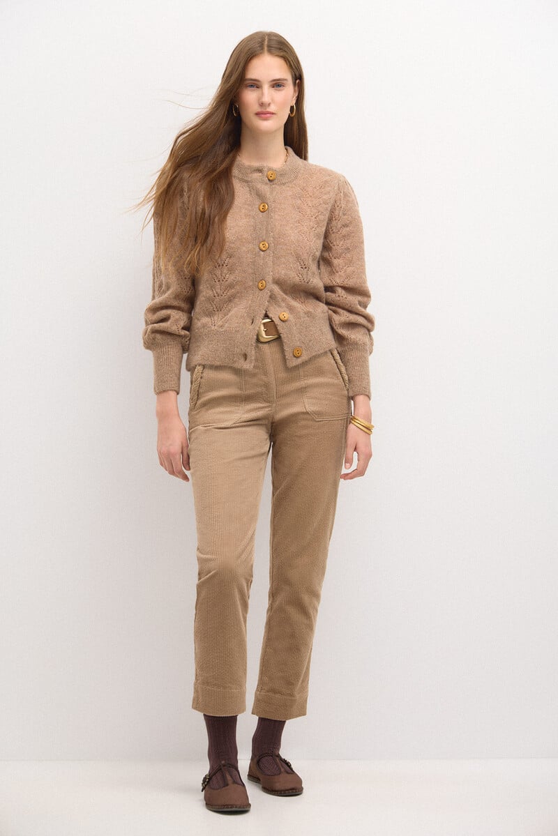 pedro del hierro Tiziana. Chaqueta de punto calados Gran oferta