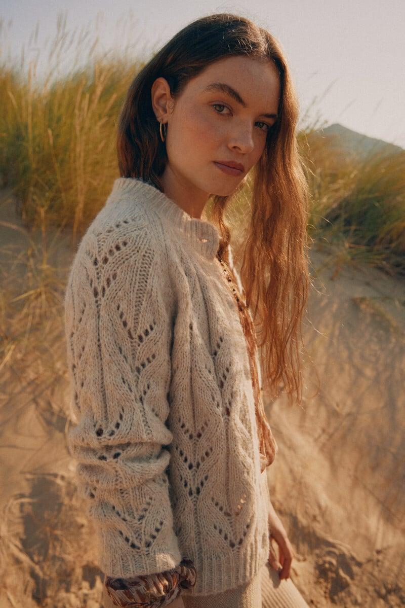 pedro del hierro Tricia. Chaqueta de punto calado Rebajas de fábrica