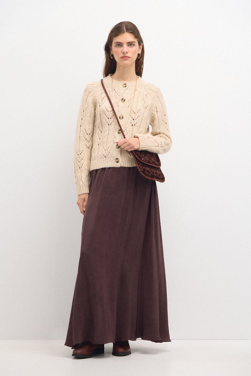 pedro del hierro Tricia. Chaqueta de punto calado Rebajas de fábrica
