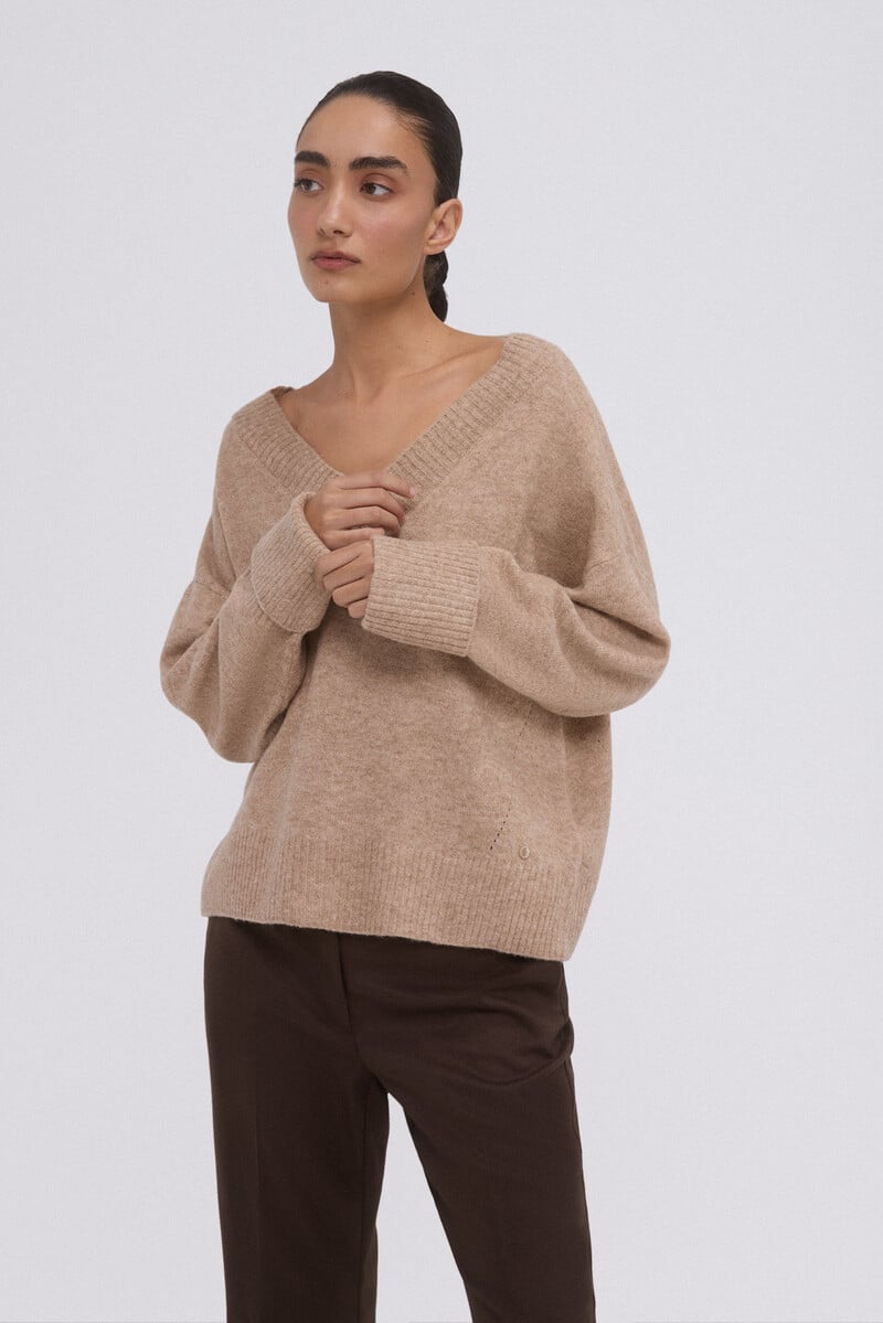pedro del hierro Jersey cuello pico Ventas relámpago
