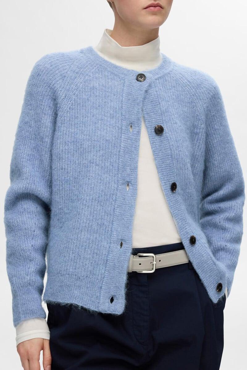 pedro del hierro Cárdigan corto confeccionado con lana y alpaca Mejor oferta