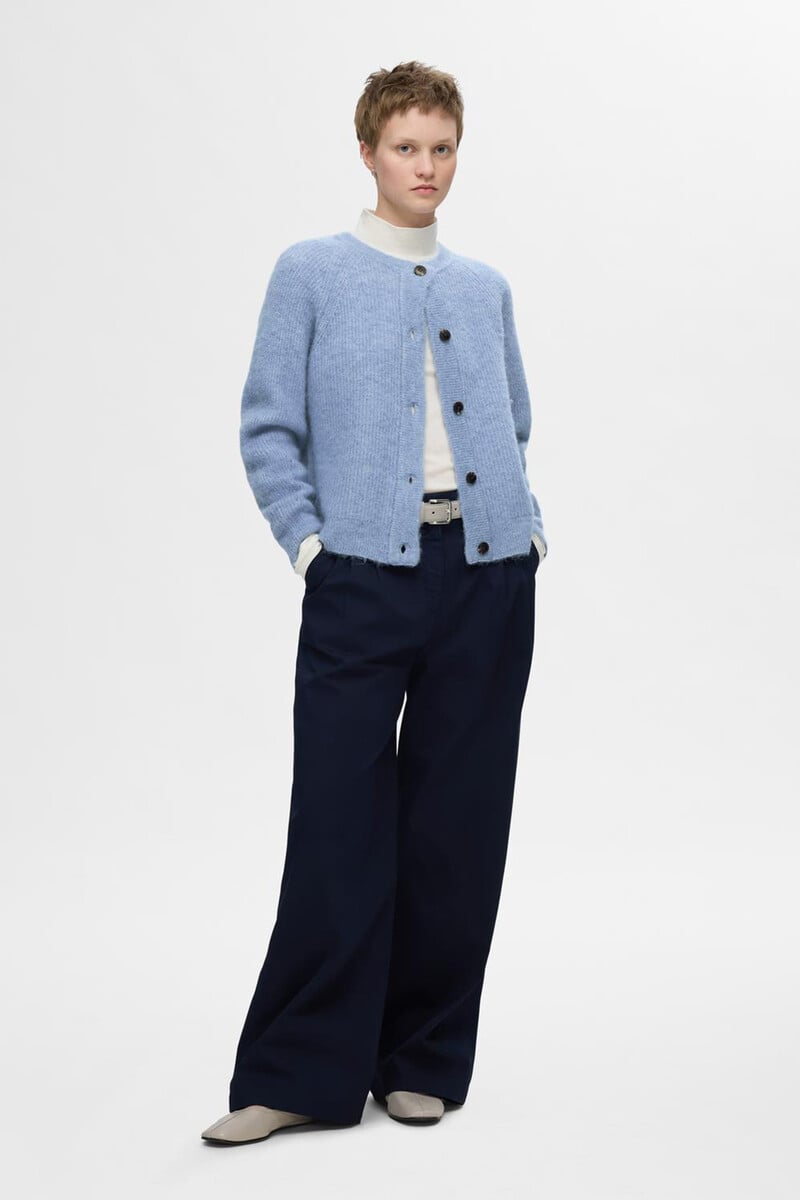 pedro del hierro Cárdigan corto confeccionado con lana y alpaca Mejor oferta