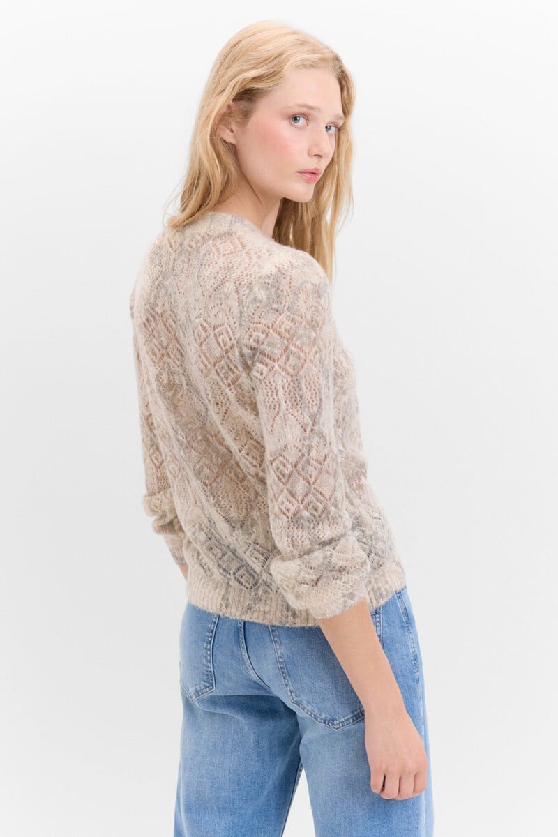 pedro del hierro Jersey estampado calados Rebajas top
