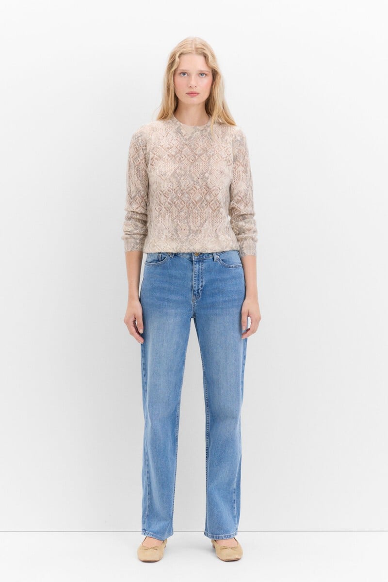 pedro del hierro Jersey estampado calados Rebajas top