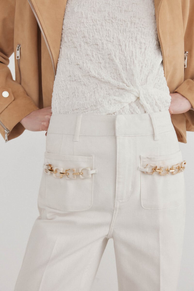 pedro del hierro Jeans flare cropped ÚLTIMAS EDICIONES
