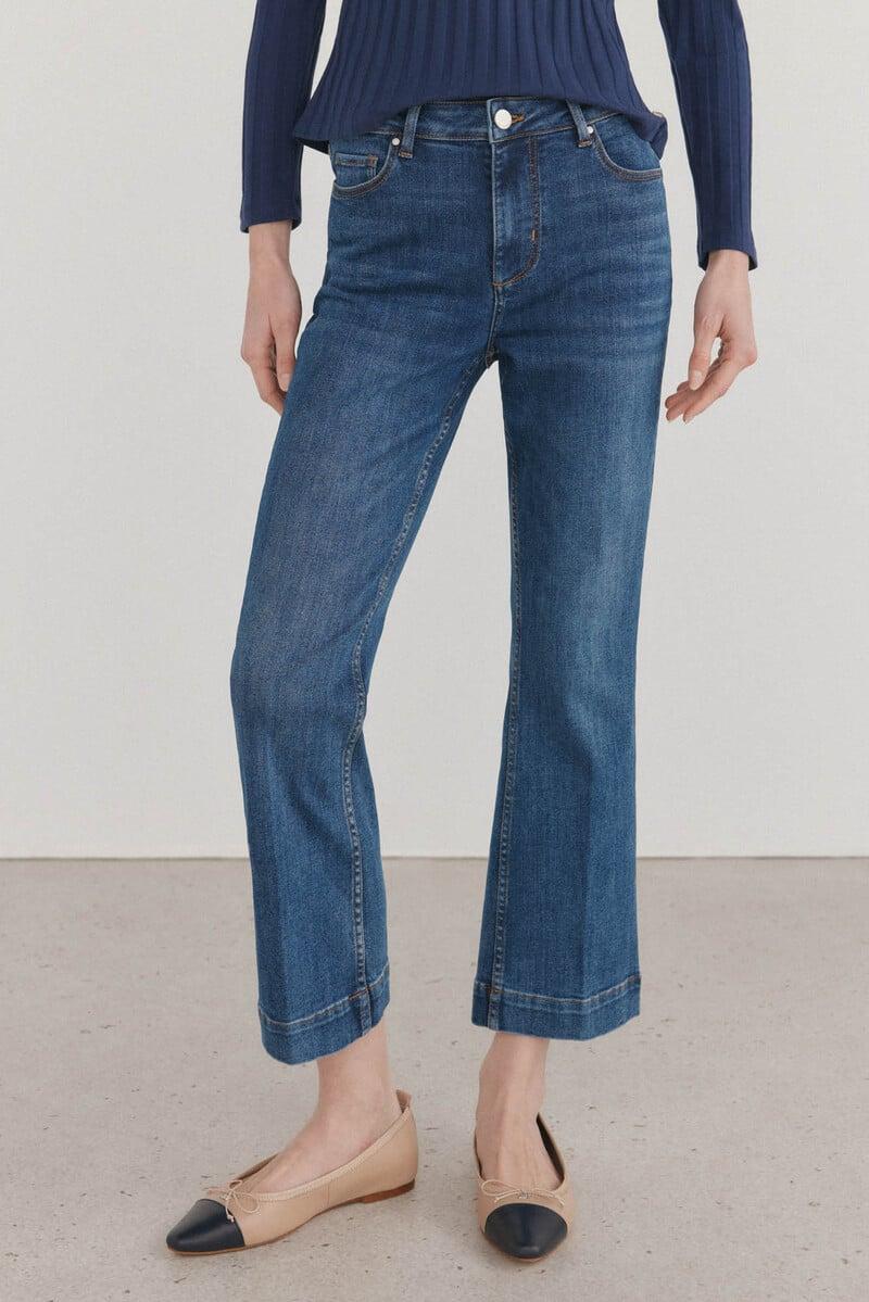 pedro del hierro Jeans flare cropped Oferta exclusiva