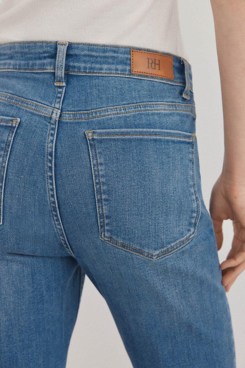 pedro del hierro Jeans flare cropped Rebajas de fin de temporada