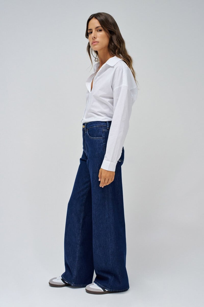 pedro del hierro Jeans wide leg Venta caliente