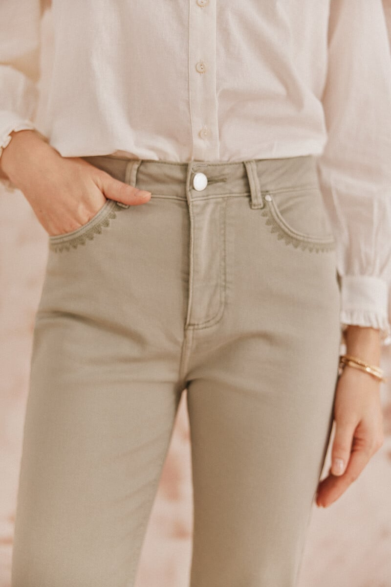 pedro del hierro Piedad. Jeans bordados Rebajas baratas