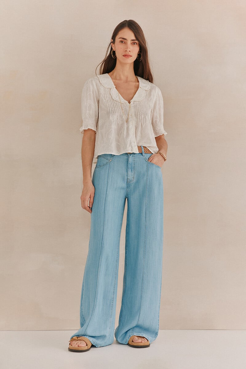 pedro del hierro Bruna. Pantalón fluído Descuento