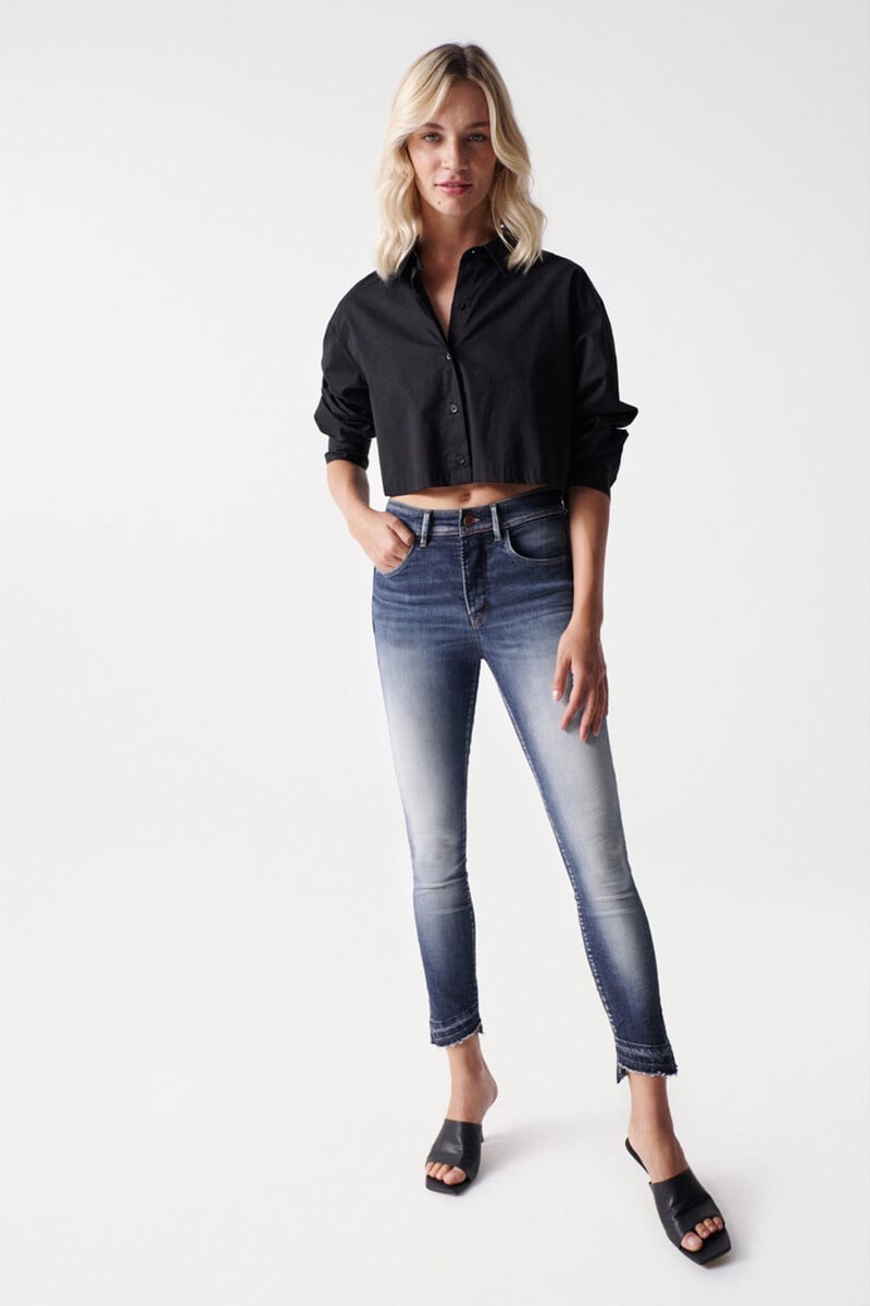 pedro del hierro Vaqueros faith push in cropped lavado premium Último día