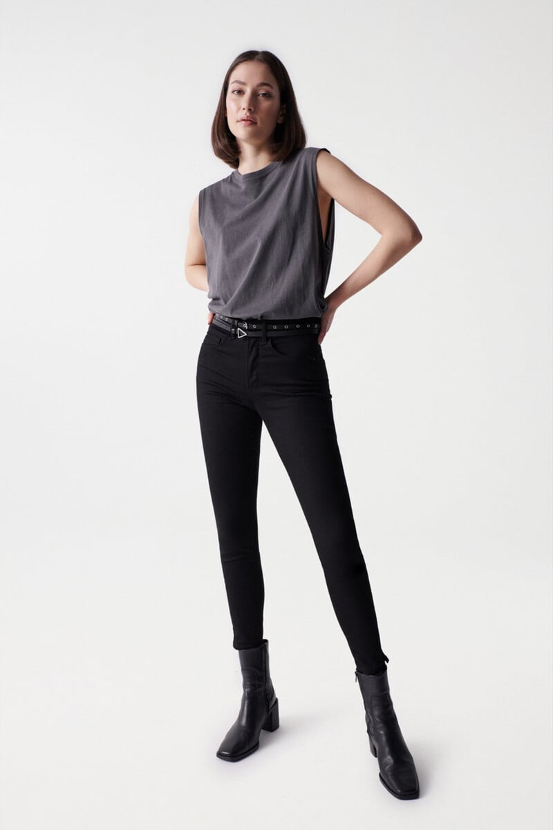 pedro del hierro Vaqueros faith push in cropped Precio de fábrica