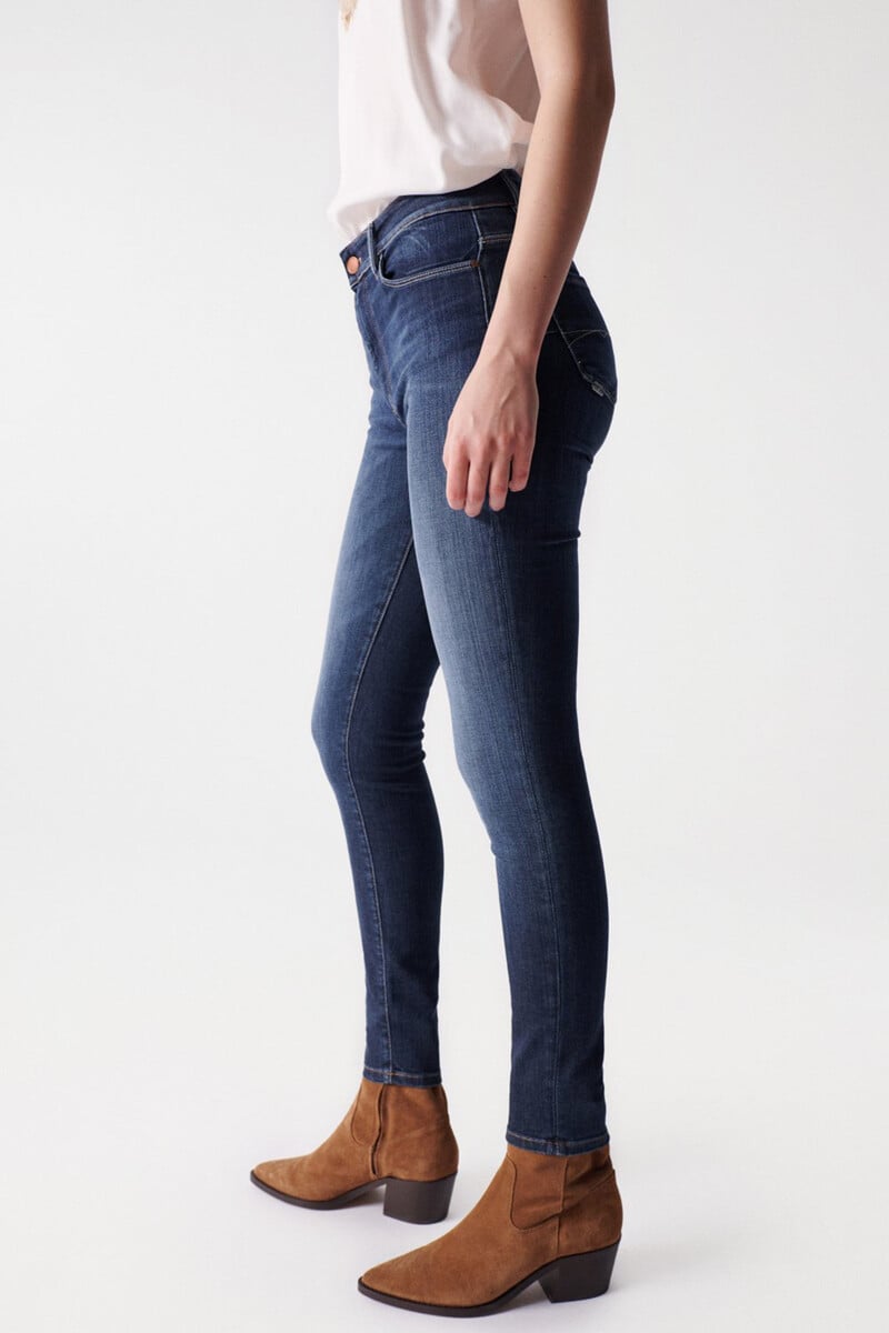 pedro del hierro Vaqueros destiny push up skinny con lavado oscuro Promoción por tiempo limitado