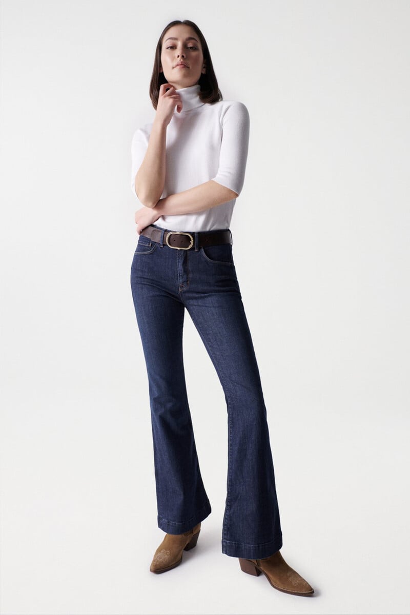 pedro del hierro Vaqueros faith push in flare Solo hoy